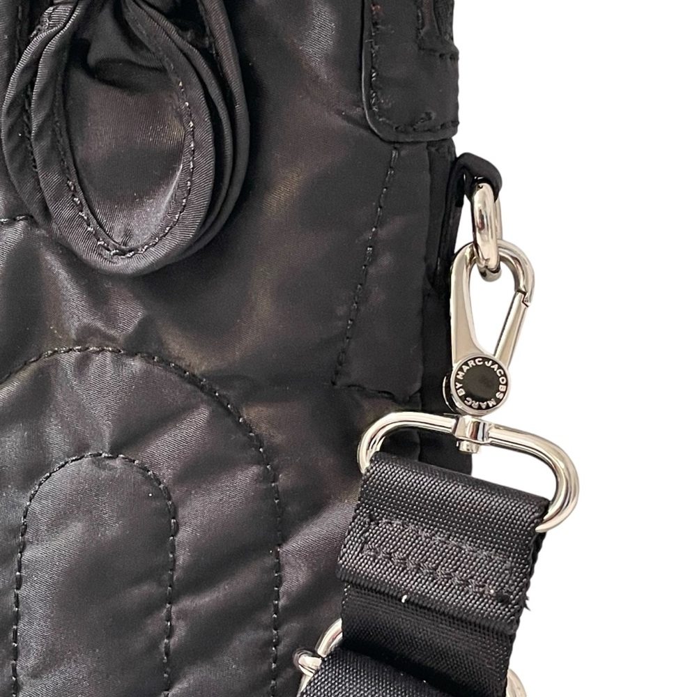 ❤️ NWOT! Marc Jacobs Black Nylon Embroidered 13” Laptop /Messenger Bag - Picture 2 of 11